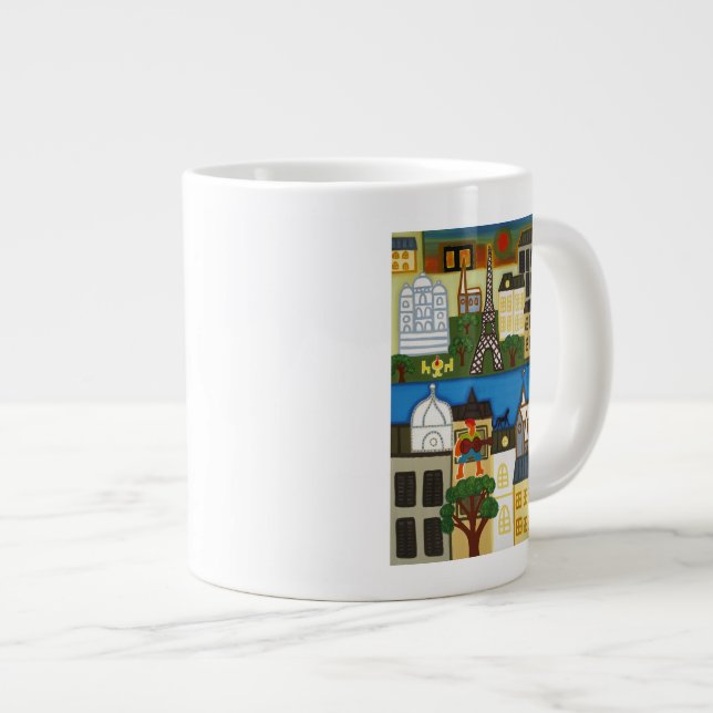 Caneca De Café Grande Primavera em Paris 2006 (Frente Esquerda)