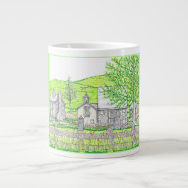Caneca De Café Grande Primavera Fazenda Jumbo Mug