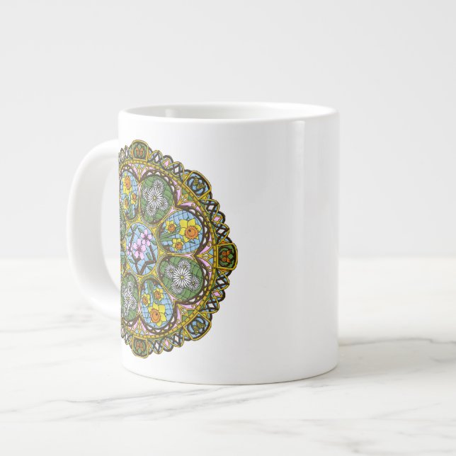 Caneca De Café Grande Primavera Nouveau Specialty Mug (Frente Esquerda)