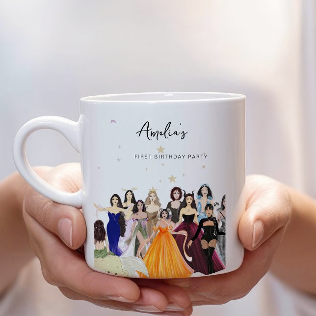 Caneca De Café Grande Primeiro aniversário, presente de retorno, tema zo (Criador carregado)