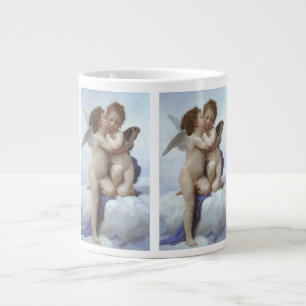 Caneca De Café Grande Primeiro Beijo por Bouguereau, Vintage, Anjos Vito