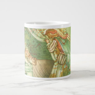 Caneca De Café Grande Princesa de Bela Dormente, Vintage Fairy Tale