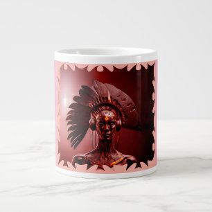 Caneca De Café Grande Princesa indiana moderna