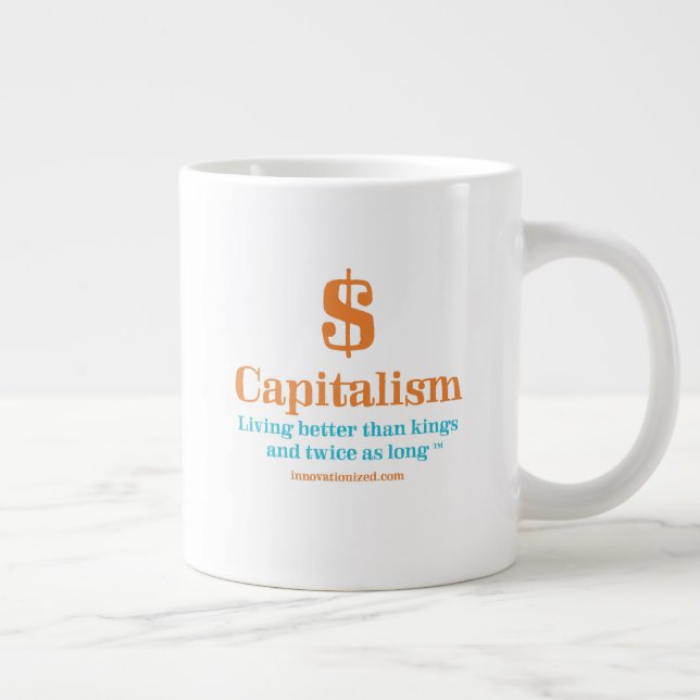 Caneca De Café Grande Pró-capitalismo Café Mug (Direita)