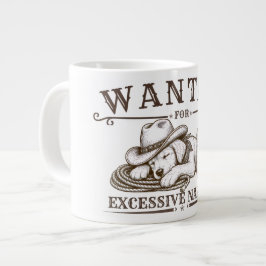 Caneca De Café Grande Procurado por Sonolência Excessiva | Design Engraç