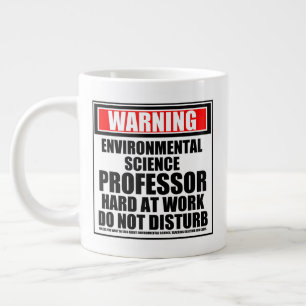Caneca De Café Grande Professor de Ciência Ambiental de Alerta