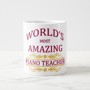 Caneca De Café Grande Professor de Piano