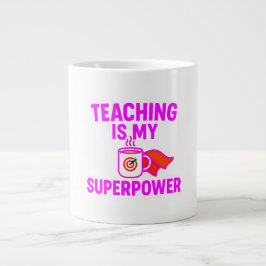 Caneca De Café Grande Professor de volta à oferta escolar
