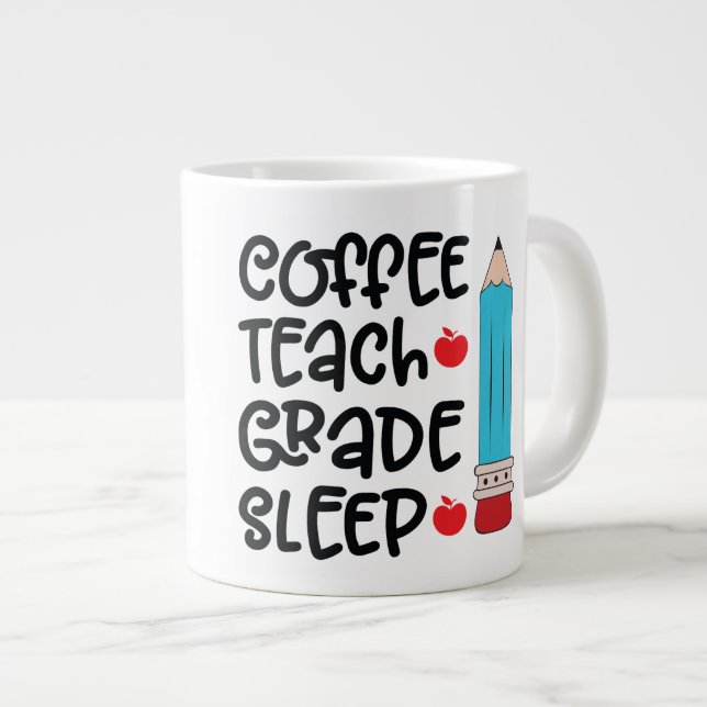 Caneca De Café Grande Professor - Jumbo Mug (Frente Esquerda)