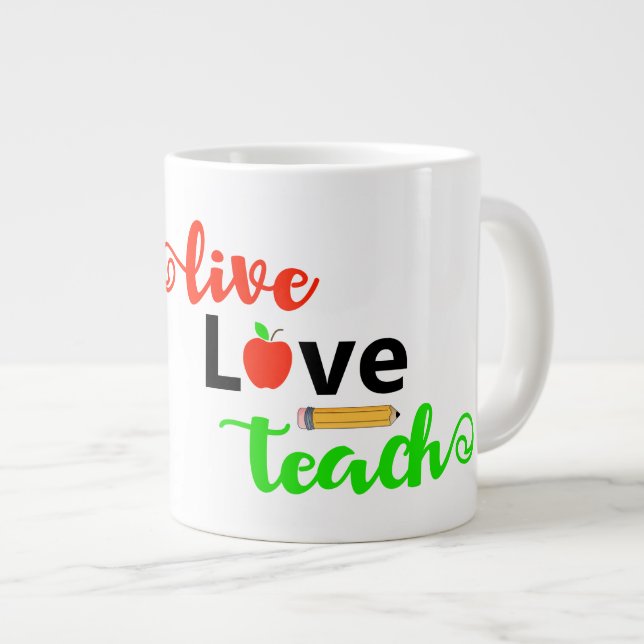 Caneca De Café Grande Professor - Jumbo Mug (Frente Esquerda)
