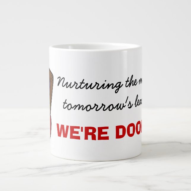 Caneca De Café Grande Professores sabem a verdade sobre o futuro de seu  (Frente)