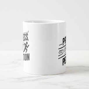 Caneca De Café Grande Progresso Não Perfeição (Citação Motivacional_pres