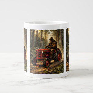 Caneca De Café Grande Projeto de Trator Bigfoot para Fazenda do Pai Faze