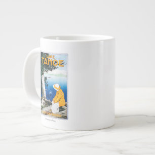 Caneca De Café Grande Promocional Lake Tahoe PosterLake Tahoe, CA