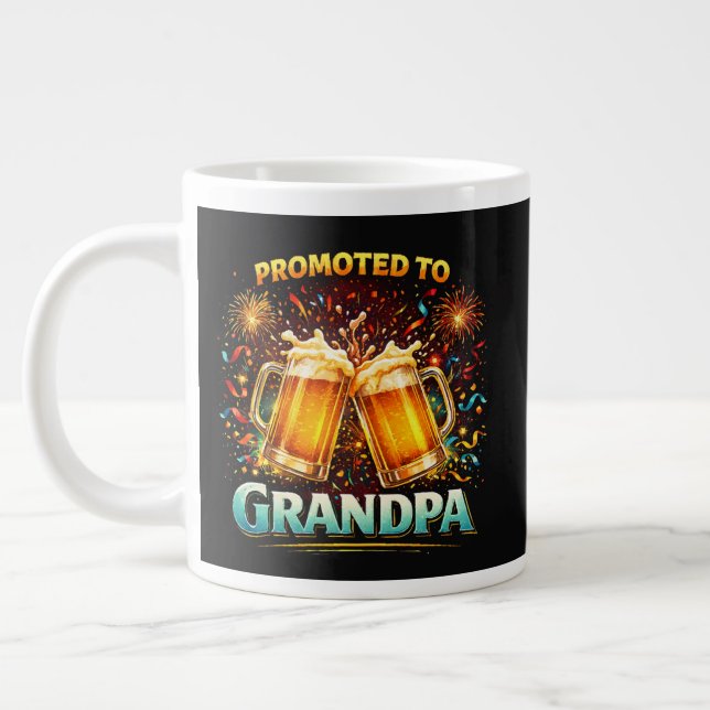 Caneca De Café Grande Promovido a Avô Futuro (Esquerda)