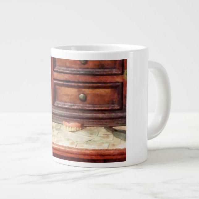 Caneca De Café Grande Próteses dentárias (Frente Esquerda)