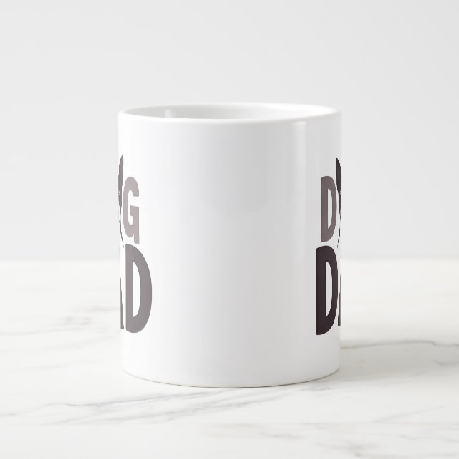 Caneca De Café Grande Proud Dog Dad Apparel & Accessories (Frente)