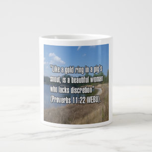 Caneca De Café Grande Provérbios 11:22 WEBU Mug