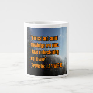 Caneca De Café Grande Proverbs 8:14 WEBU Mug