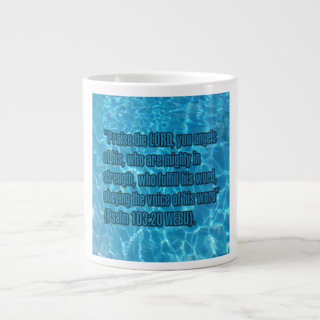 Caneca De Café Grande Psalm 103:20 WEBU Mug (Frente)