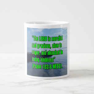 Caneca De Café Grande Psalm 103:8 WEBU Mug