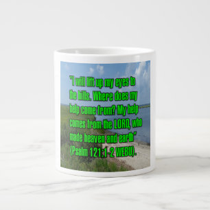 Caneca De Café Grande Psalm 121:1-2 WEBU Mug