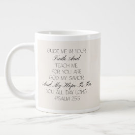 Caneca De Café Grande Psalm 25:5 Hope Bible Verse Mug 