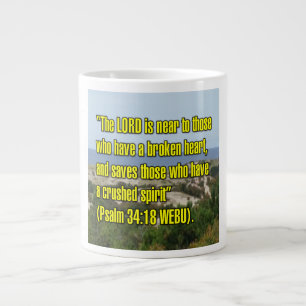 Caneca De Café Grande Psalm 34:18 WEBU Mug