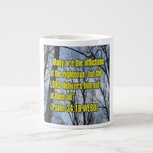 Caneca De Café Grande Psalm 34:19 WEBU Mug