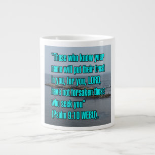 Caneca De Café Grande Psalm 9:10 WEBU Mug