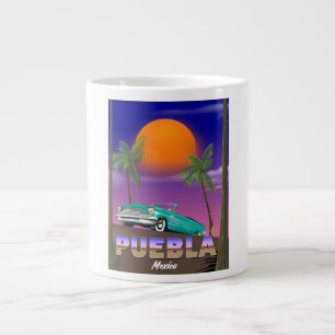 Caneca De Café Grande Puebla México, pôster de feriado