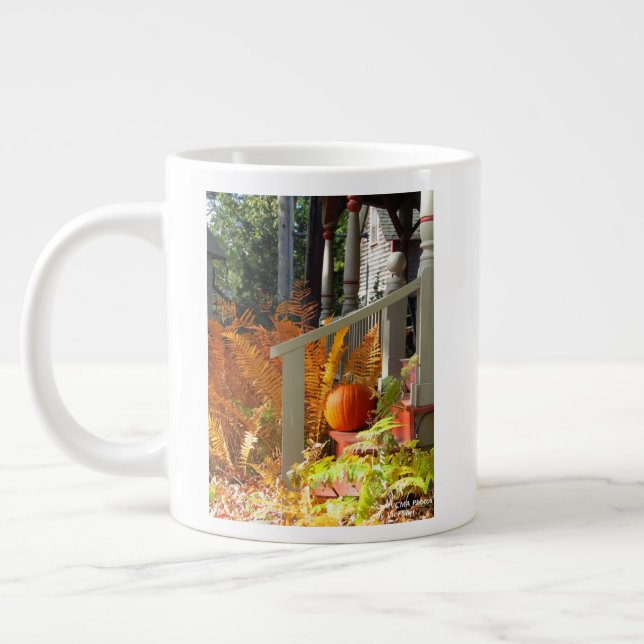 Caneca De Café Grande Pumpkin e Ferns - Martha's Vineyard (Esquerda)