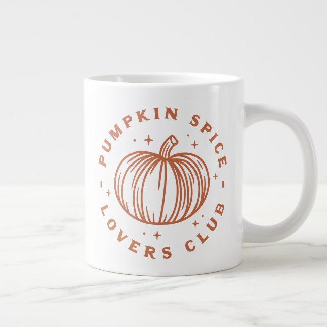 Caneca De Café Grande Pumpkin Spice Lovers Club (Direita)