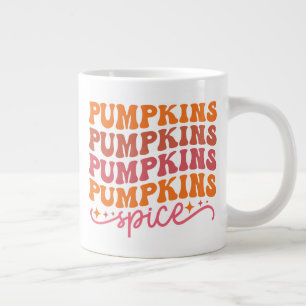 Caneca De Café Grande Pumpkins Pumpkins Pumpkins Pumpkins Pumpkins Spice