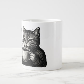 Caneca De Café Grande Purr-fect Mornings Mug