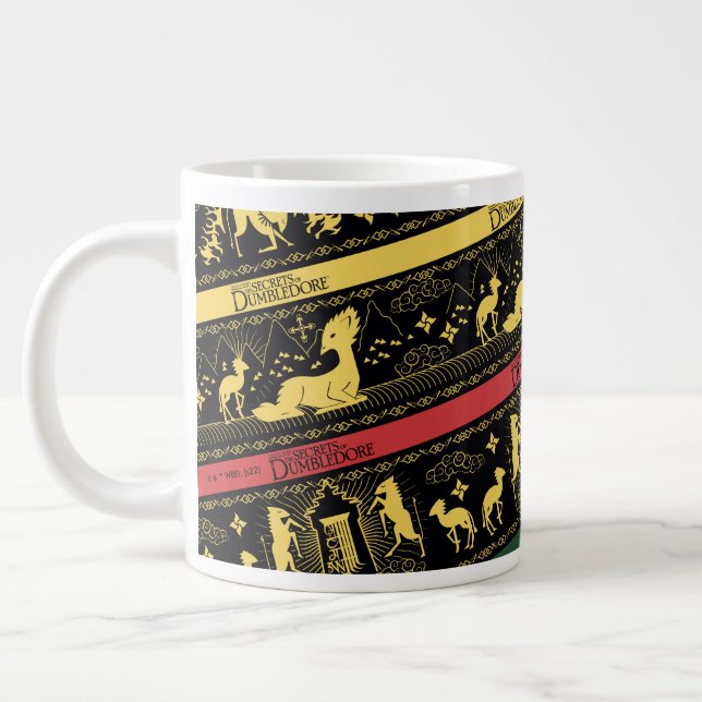 Caneca De Café Grande Qilin Layered Pattern (Esquerda)