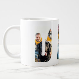 Caneca De Café Grande Quadros de Fotos Personalizáveis para o Dia dos Pa