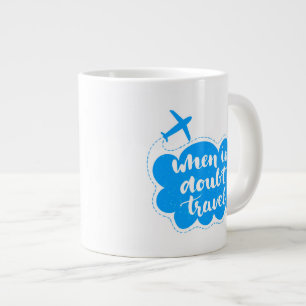 Caneca De Café Grande Quando em nuvem de Viagem