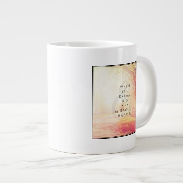 Caneca De Café Grande Quando Sonha (Frente Esquerda)