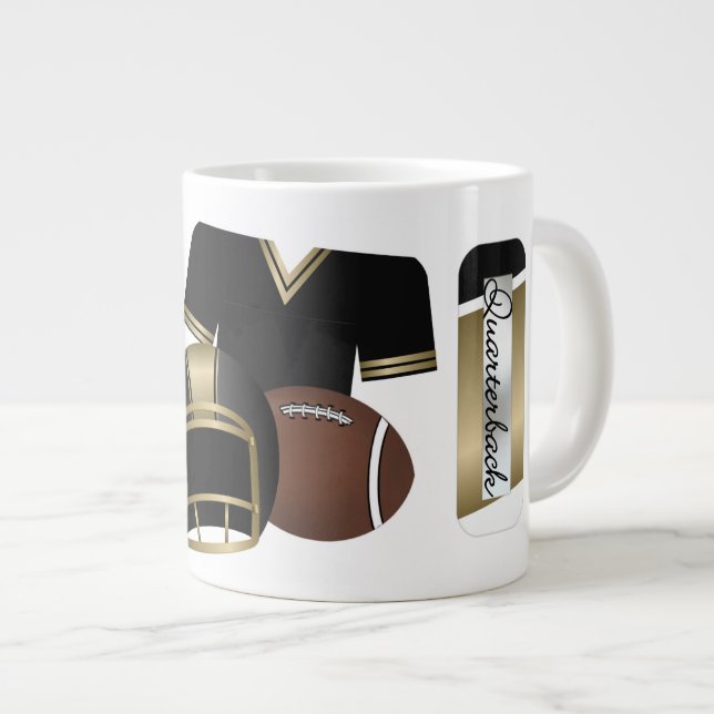 Caneca De Café Grande Quarterback - Jumbo Gift Mug (Frente Esquerda)