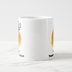 Caneca De Café Grande Que O Terrível Fogo Saia!Caneca
