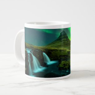 Caneca De Café Grande Quedas Kirkjufellfoss Waterfall, Islândia