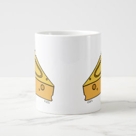 Caneca De Café Grande Queijo Fofinho Sorriso