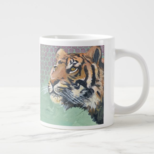 Caneca De Café Grande Queimando Forte (Direita)