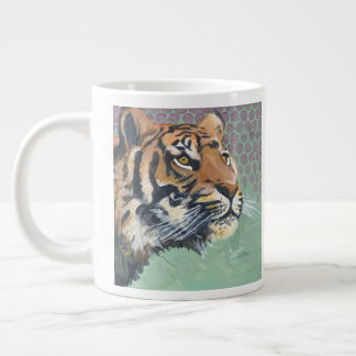 Caneca De Café Grande Queimando Forte