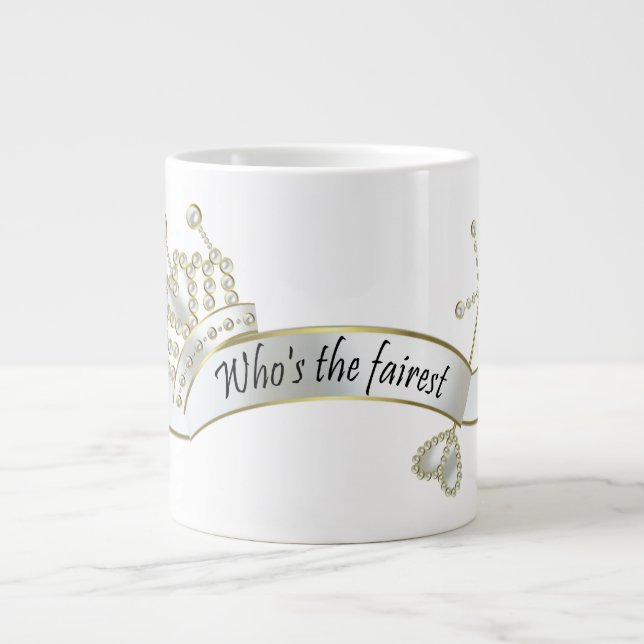 Caneca De Café Grande Quem é o mais fiel Mug (Frente)