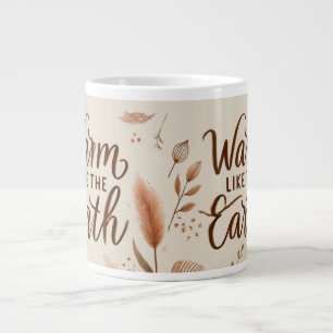 Caneca De Café Grande Quente como a lama-da-terra - café-café estético