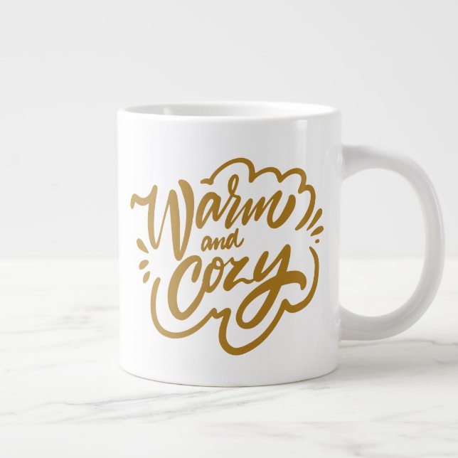 Caneca De Café Grande Quente e Cozy (Direita)