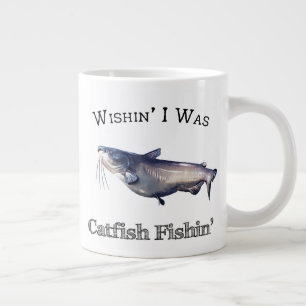 Caneca De Café Grande Queria Ser Peixe-Peixe-Peixe
