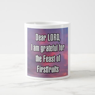 Caneca De Café Grande Querido SENHOR, sou grato pela Festa de... Mug